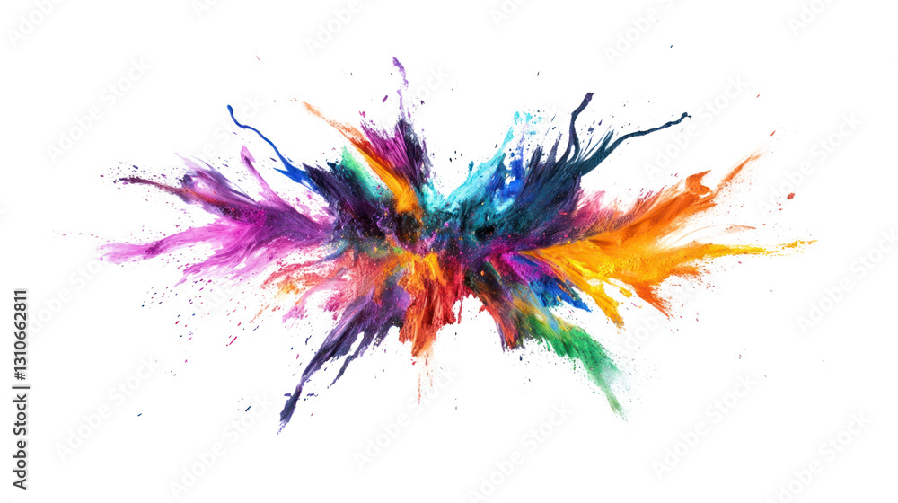 Vibrant explosion of colors creating a dynamic, abstract art piece, perfect for creative projects and promotions. Vibrant explosion of colors creating a dynamic, abstract art piece, perfect for creative projects and promotions.
