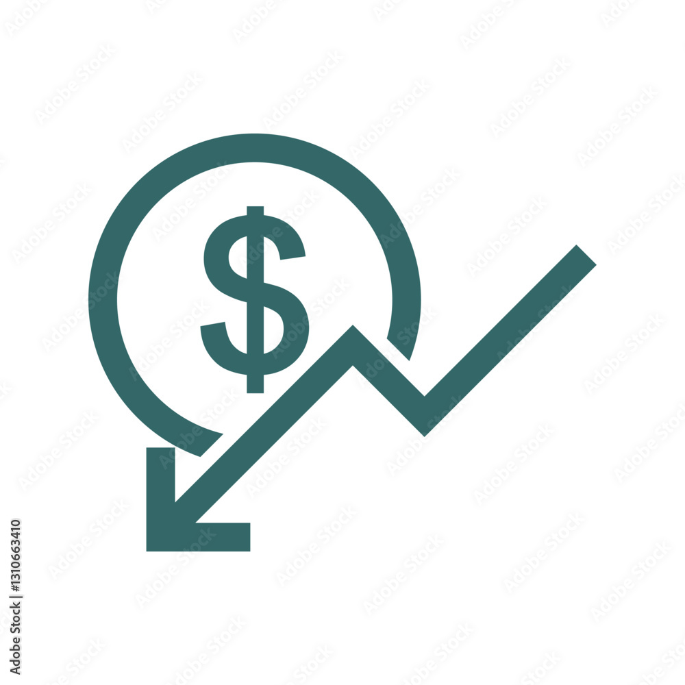 cost decrease symbol icon cost decrease symbol icon