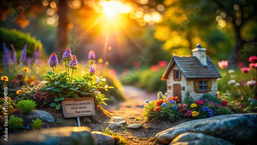 Wallpaper Mural Miniature World Inspirational Quotes: Tiny Landscape with Motivational Messages Torontodigital.ca