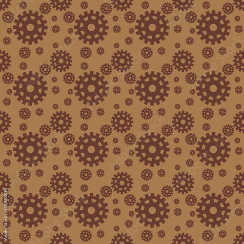 Design an unusual wallpaper gear pattern.