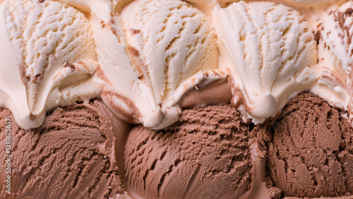おいしそうで美しいアイスクリームのテクスチャー