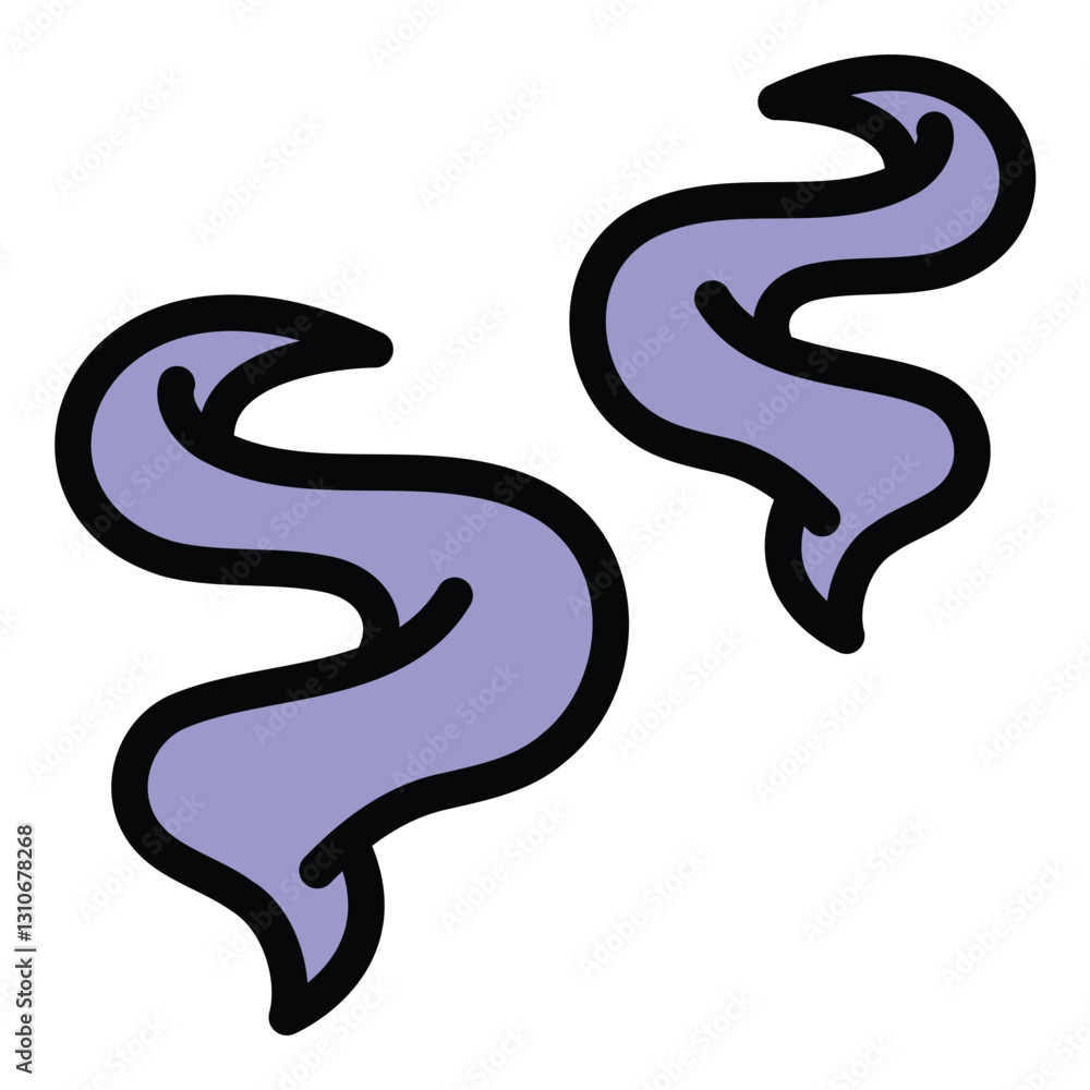 Smoke icon in flat line style representing vapor fumes or fire ideal for environmental safety and atmospheric concepts. Smoke icon in flat line style representing vapor fumes or fire ideal for environmental safety and atmospheric concepts.