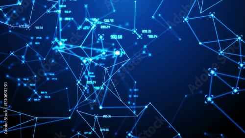 Data Connect Networks Background Data connect networks background loop for title , opener , sci fi , news , tech , technology , films and cinematic in scene.