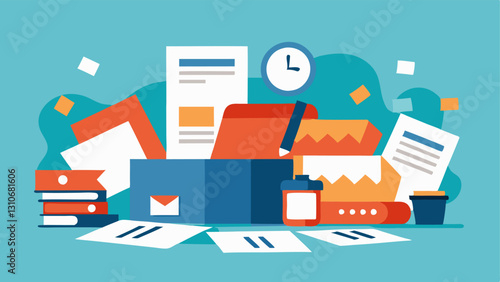 Overdue Bills on a Table A cluttered table with overdue bills and notices stacked up showing the overwhelming feeling borrowers experience when unable to keep up with repayment