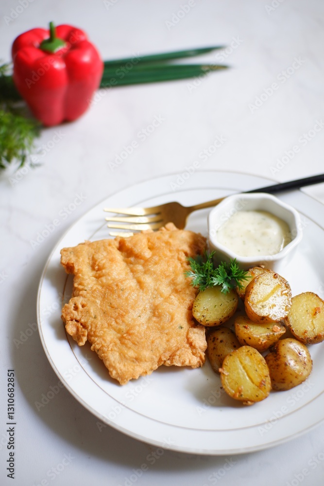 Fish and chips Fish and chips