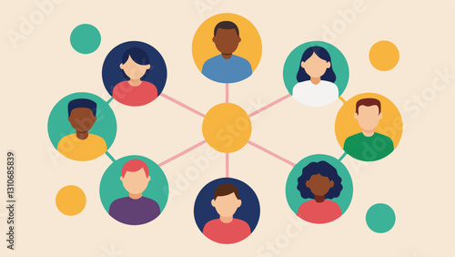 Support Network A group of diverse individuals supporting each other in discussion circles signifying the importance of community and encouragement in strengthening willpower.