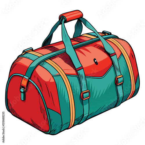 Create a realistic vector illustration of nylon fabric, showcasing its texture, sheen, and subtle weave.  Depict both a close-up and a draped section.