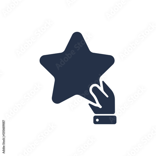 Exclusive benefit icon. Solid glyph series icon