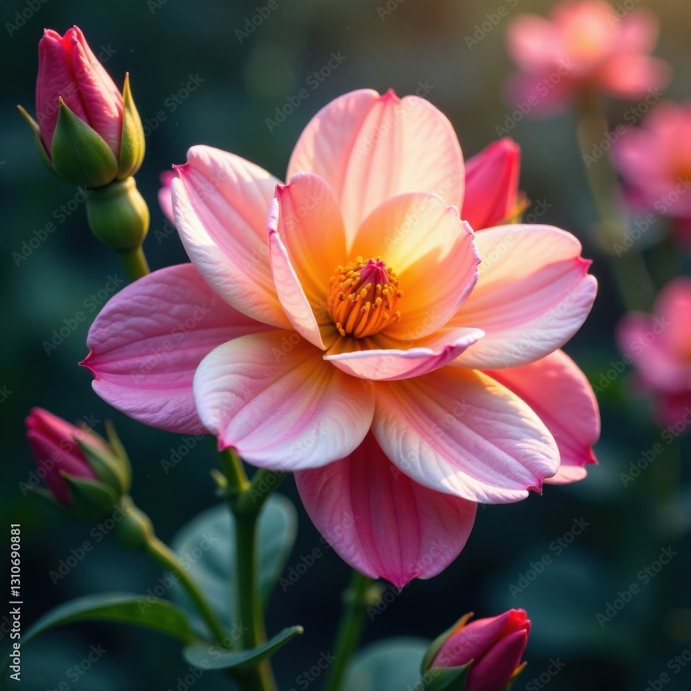 Fleur sauvage avec poussi?re d'?toile , celestial, natural, flower Fleur sauvage avec poussi?re d'?toile , celestial, natural, flower