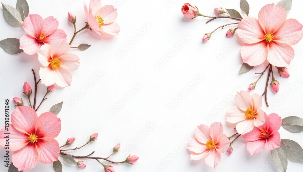 Floral print with soft pastel hues on white background, floral designs, pastel, feminine Floral print with soft pastel hues on white background, floral designs, pastel, feminine