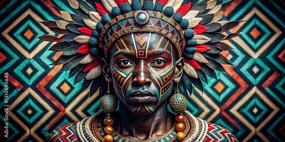 Minimalist Surreal Tribal Art Background: Intriguing Cultural Patterns Minimalist Surreal Tribal Art Background: Intriguing Cultural Patterns