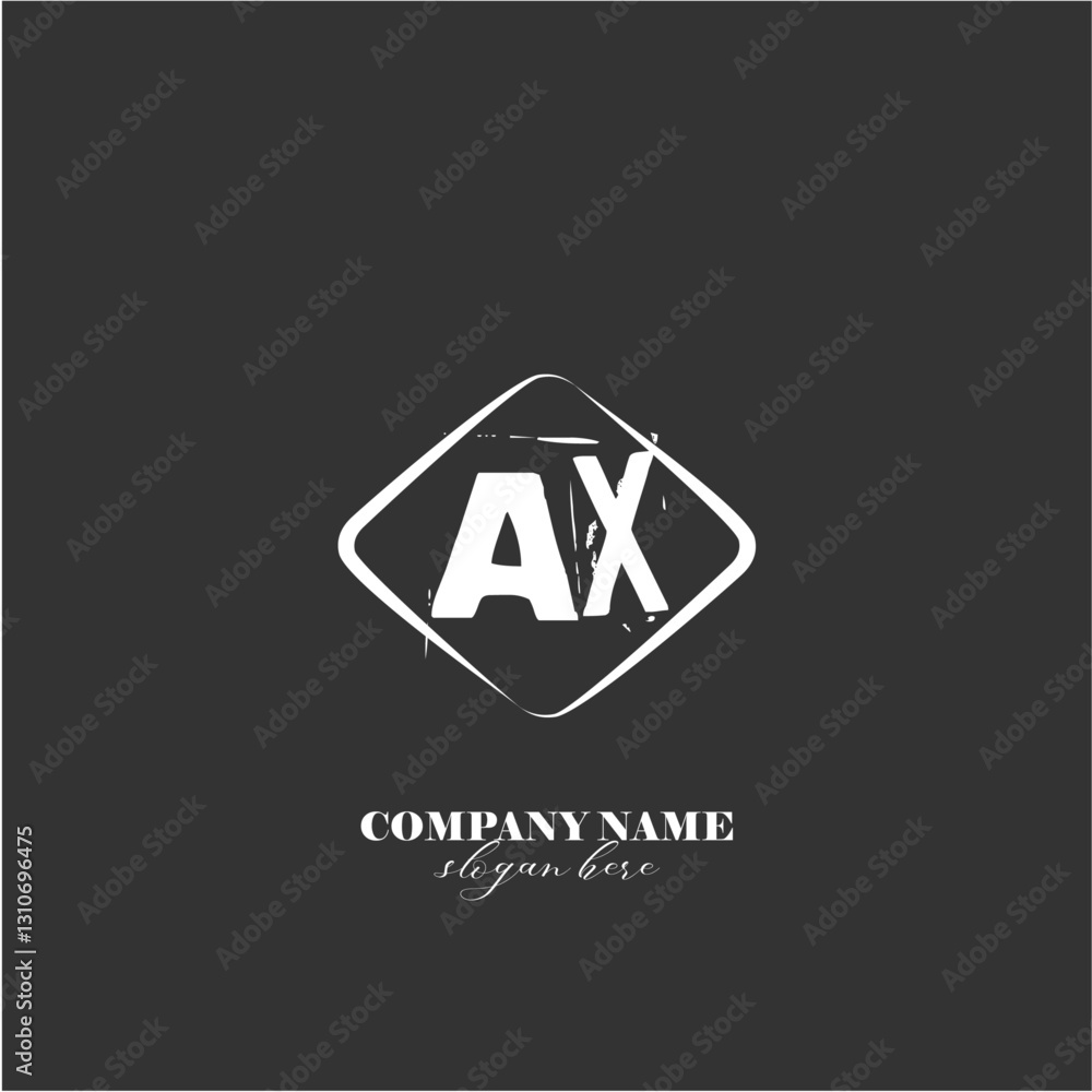 vector AX illustration of a logo for a company background abstract vector AX illustration of a logo for a company background abstract