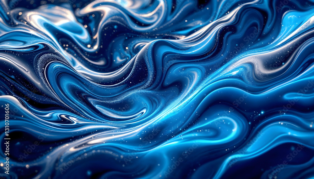 Obraz premium Abstract Blue Swirls