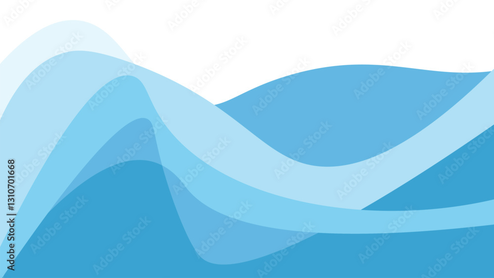 Fototapeta premium blue waves abstract background vector design
