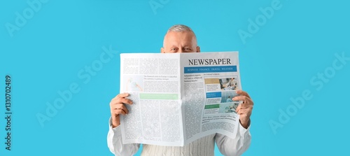 Senior businessman with new...