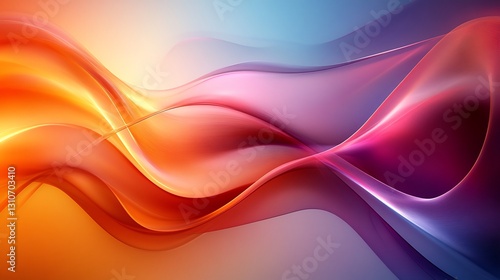 Wallpaper Mural Vibrant abstract swirls dance gracefully in warm light. AI Generated Torontodigital.ca