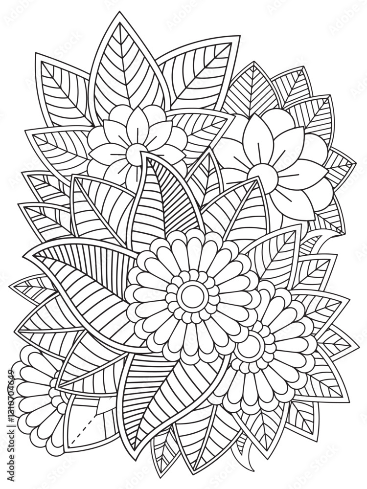 Fototapeta premium Zentangle Coloring Pages -for Adult