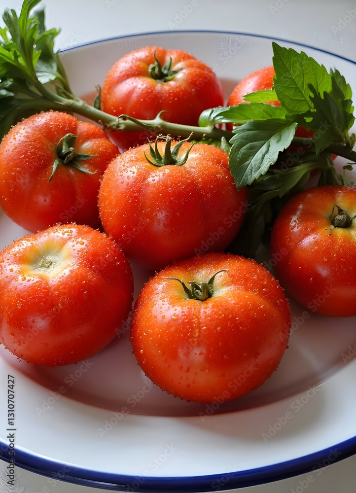 Fototapeta premium tomatoes on a vine
