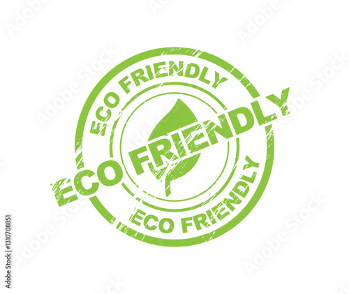 ecofriendly green label round