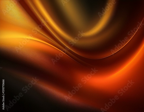 black brown copper red burnt orange yellow background color gradient blurred shadow silk satin fabric noise grain mesh old retro bright light glow fire hot draped curtain line stripe empty design