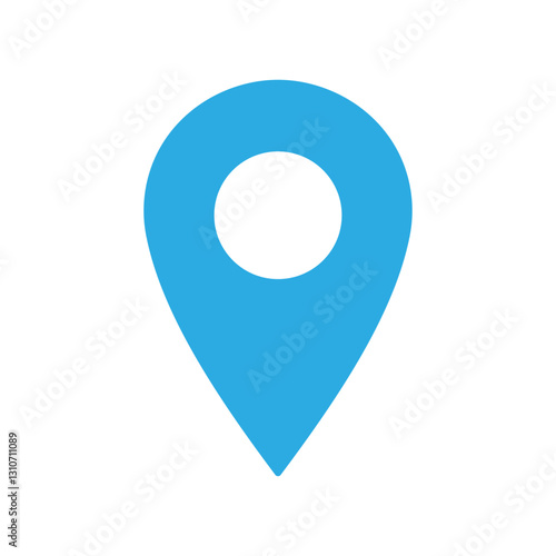 Free Download map pin sign blue - GFXLoad
