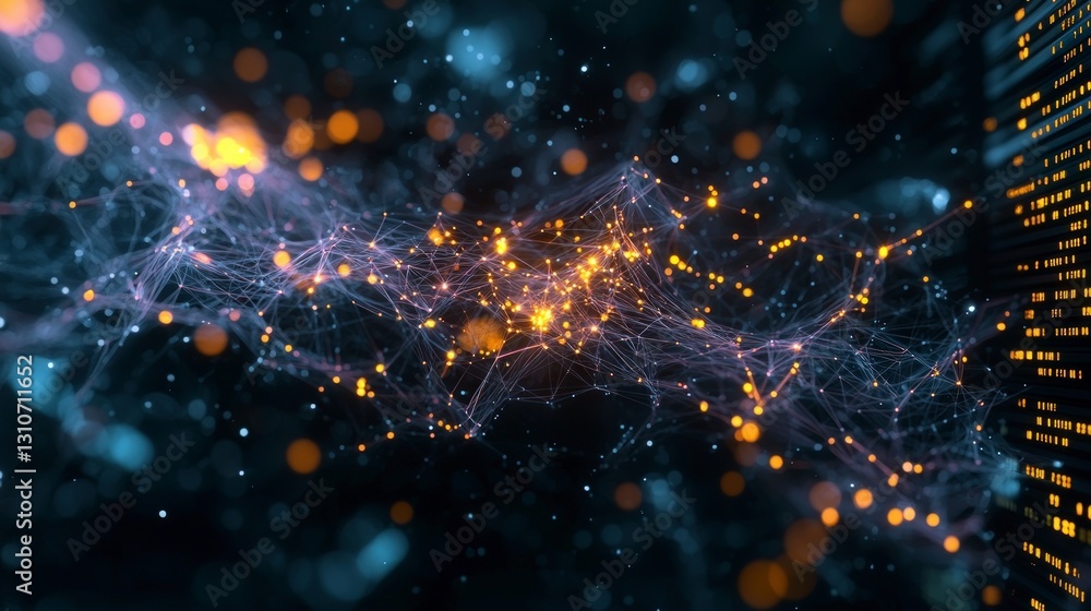 Futuristic Digital Network AI Cloud Computing Global Connection Futuristic Digital Network AI Cloud Computing Global Connection