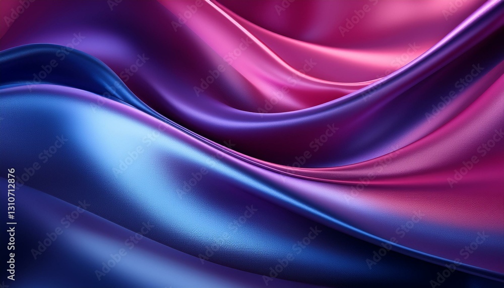 Fototapeta premium dark blue purple pink silk satin abstract elegant background for design color gradient silky smooth fabric