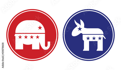 donkey elephant republican