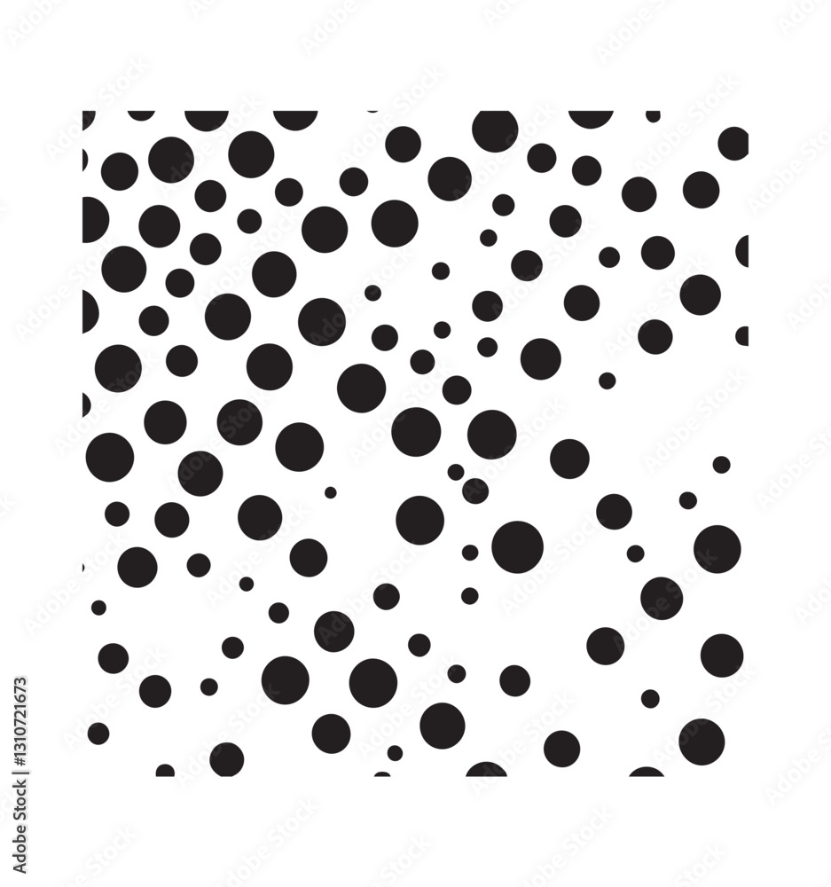 Seamless dots pattern, design for decoration, Black polka dots on white background, wrapping paper, print, vector illustration Seamless dots pattern, design for decoration, Black polka dots on white background, wrapping paper, print, vector illustration