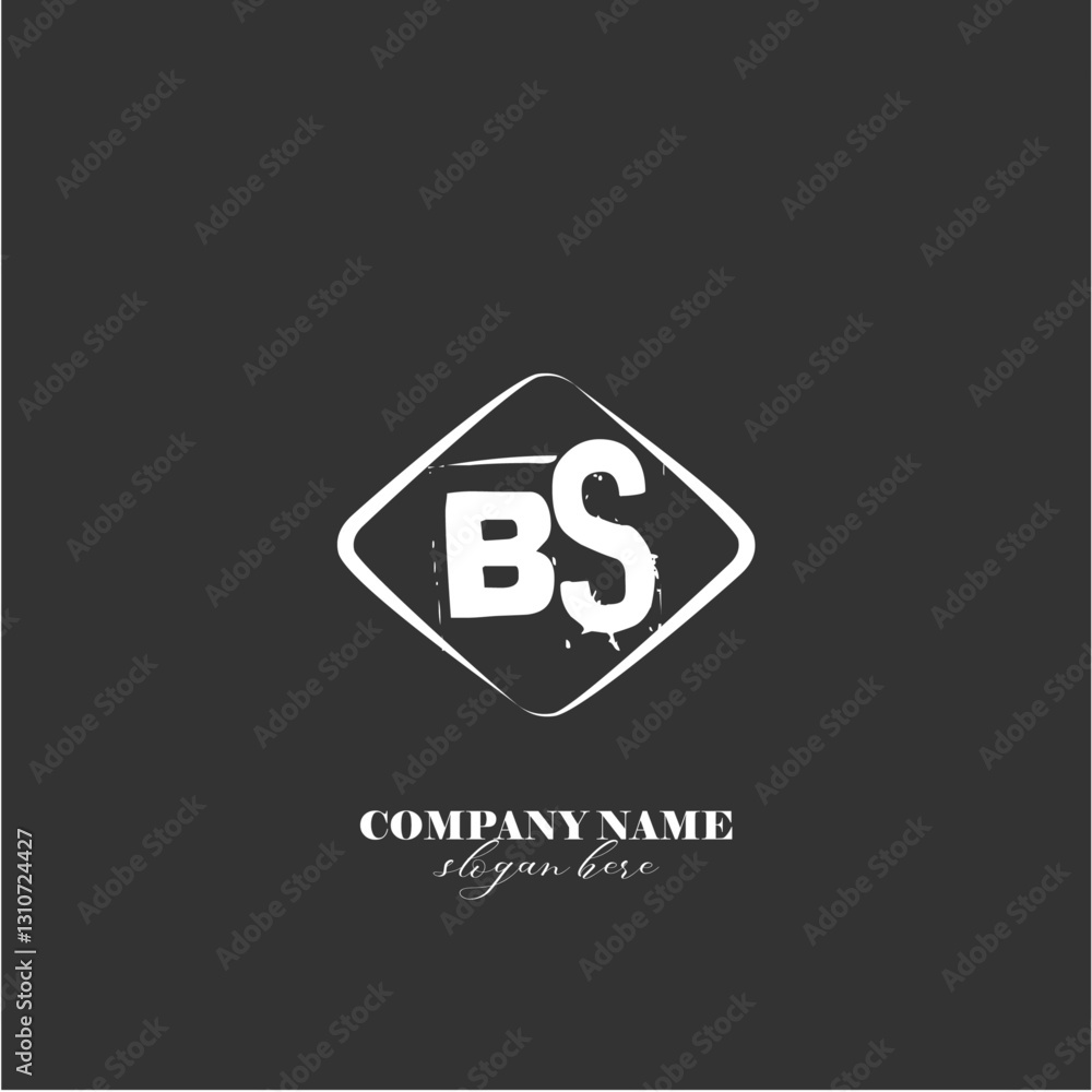 Fototapeta premium vector BS illustration of a logo for a company background abstract