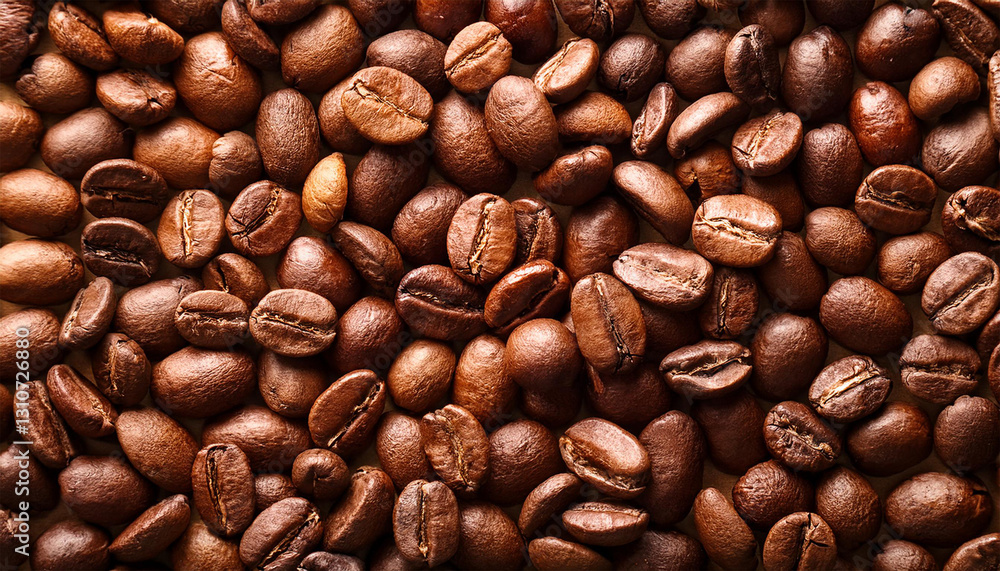Fototapeta premium a roasted coffee beans texture background