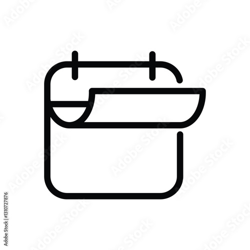 calendar page flipping icon