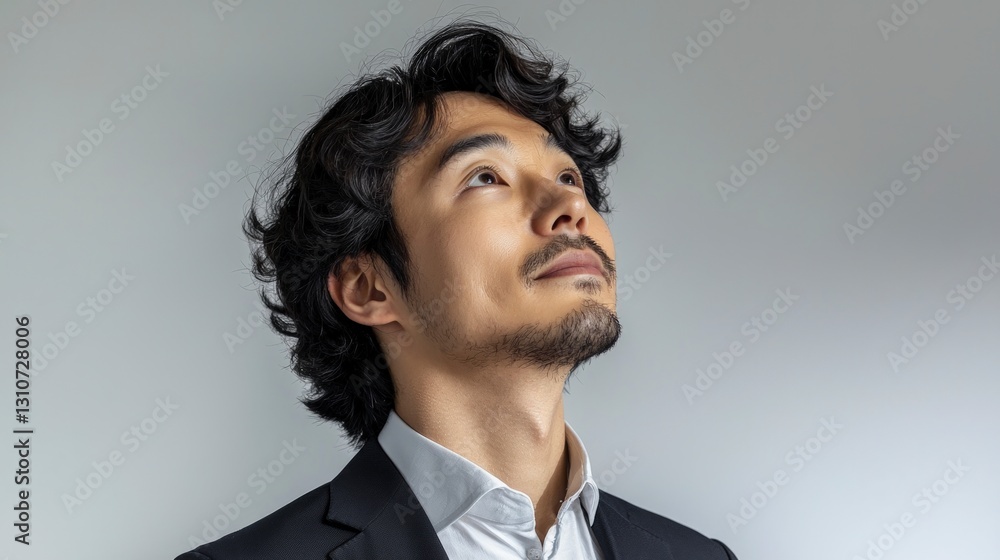 Confident Asian Man Portrait Studio Shot Headshot Business Professional Hopeful Peac Confident Asian Man Portrait Studio Shot Headshot Business Professional Hopeful Peac