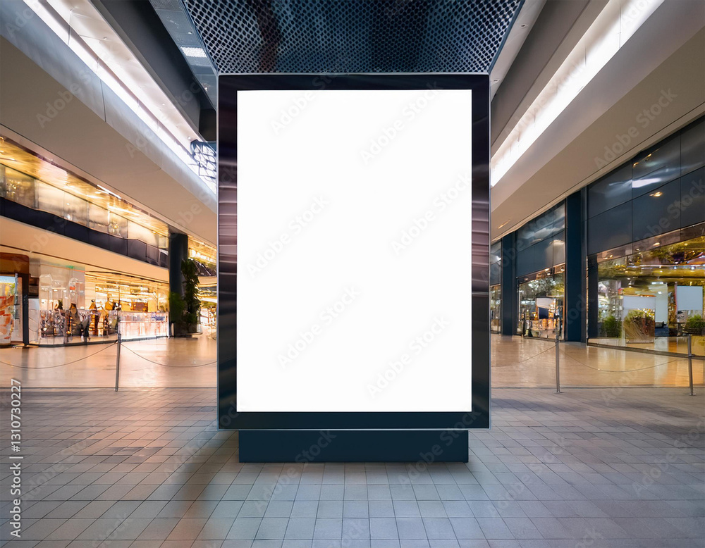 mockup of digital white screen panel blank modern media billboard in the shopping center place for text advertising or public information mockup of digital white screen panel blank modern media billboard in the shopping center place for text advertising or public information
