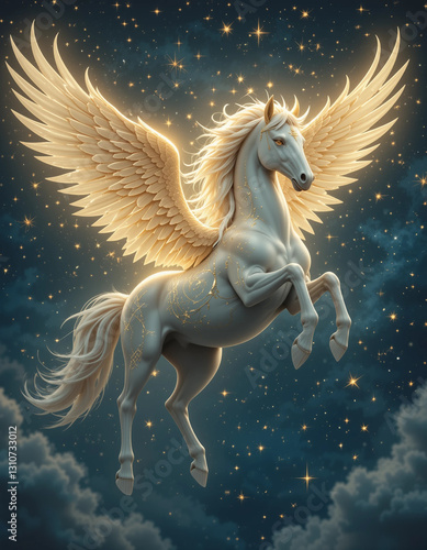 Wings of the Heavens: The Majestic Flight of Pegasus