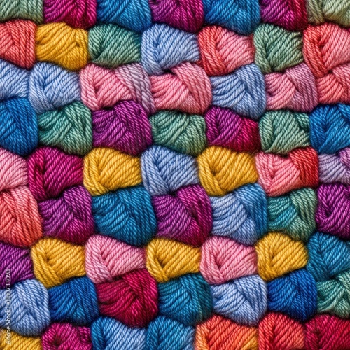 Colorful yarn texture background.