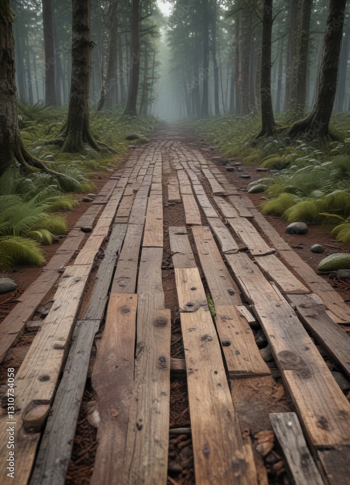 Weathered wooden planks on a rustic forest floor, floor texture, rustic woods, rural landscape Weathered wooden planks on a rustic forest floor, floor texture, rustic woods, rural landscape