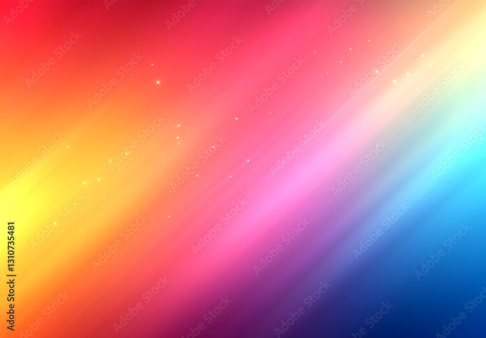 Obraz premium Colorful gradient background with blurred neon lights, in shades of pink and yellow. Vector illustration with soft lighting, high resolution, and high detail. Digital art with a modern design.