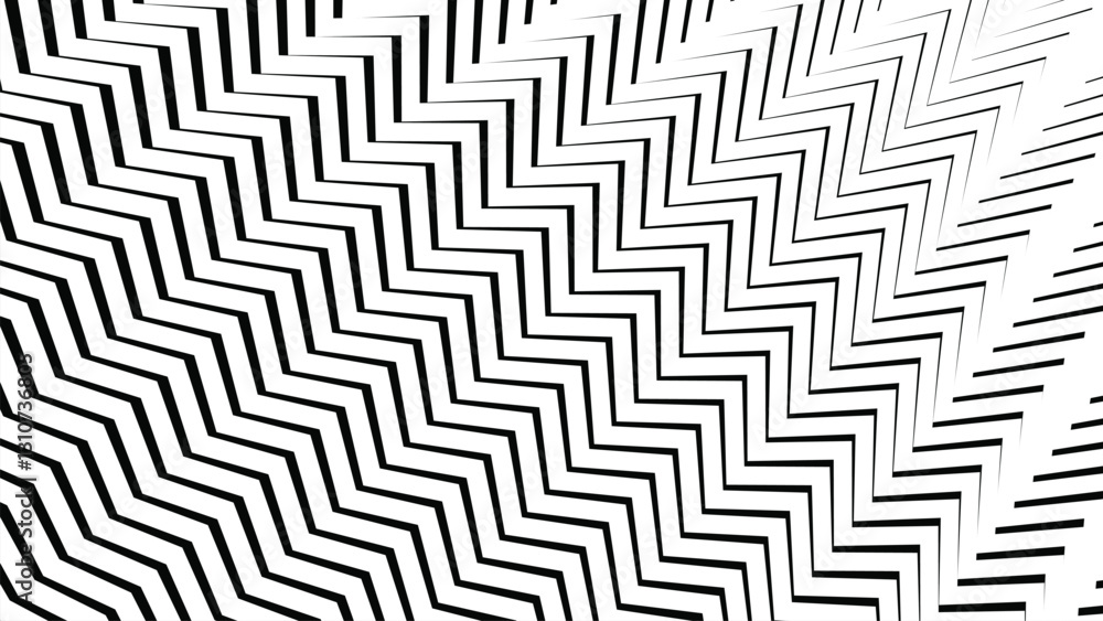 Black and white zig zag line pattern abstract background for backdrop or fabric style