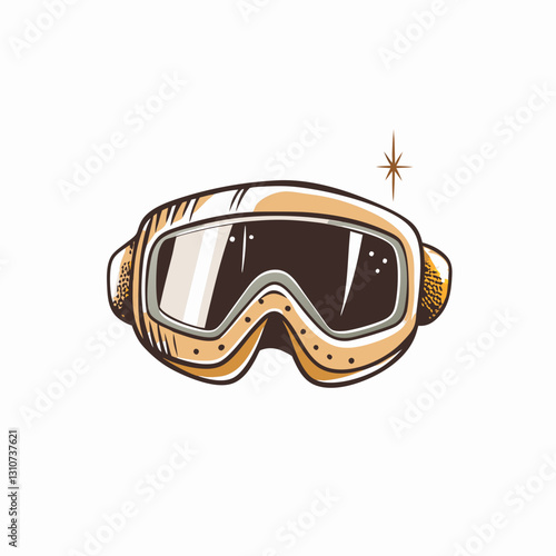 Goggles for skiing with reflective lenses