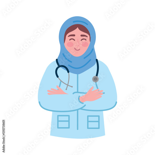 Doctor Hijab Female Professional