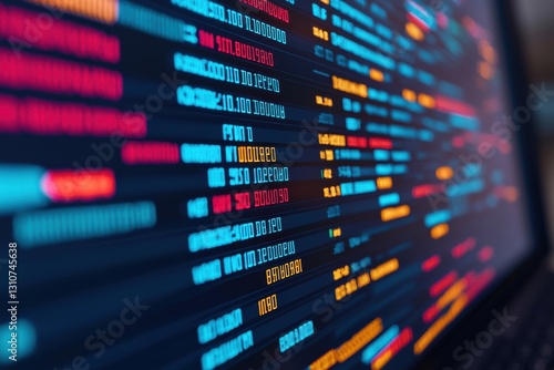 Coding and development workflow digital workspace code snippet analysis modern technology close-up view programming insight