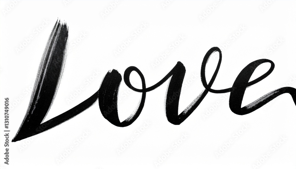 손글씨로 쓰여진 'LOVE'라는 글자가 하트와 어우러져 있다