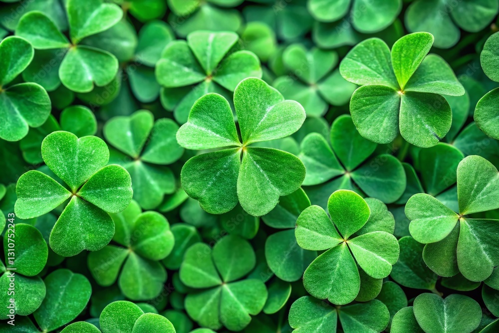 Organic Shamrock Leaf Texture: Repeating Pattern for St. Patrick's Day Food Photography Organic Shamrock Leaf Texture: Repeating Pattern for St. Patrick's Day Food Photography