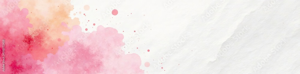Obraz premium Abstract composition of blank white watercolor textured paper, design template concept, textured, watercolor