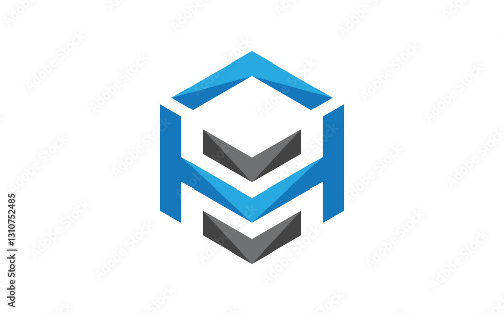 H Logo Hexagon illustration Icon Vector Template H Logo Hexagon illustration Icon Vector Template