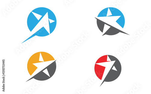 Star Logo Concept Blast speed Illustration