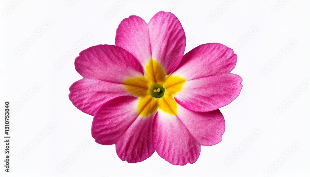 Obraz premium closeup of an isolated pink primrose flower