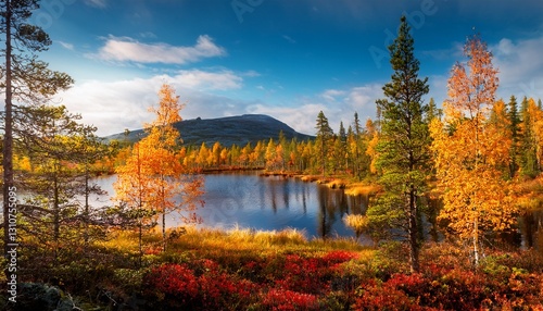 autumn colors in finland lapland