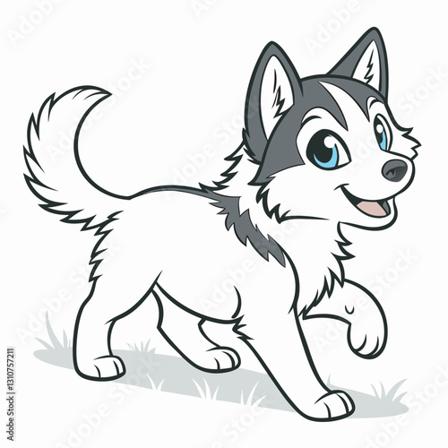 Siberian Husky Dog Vector